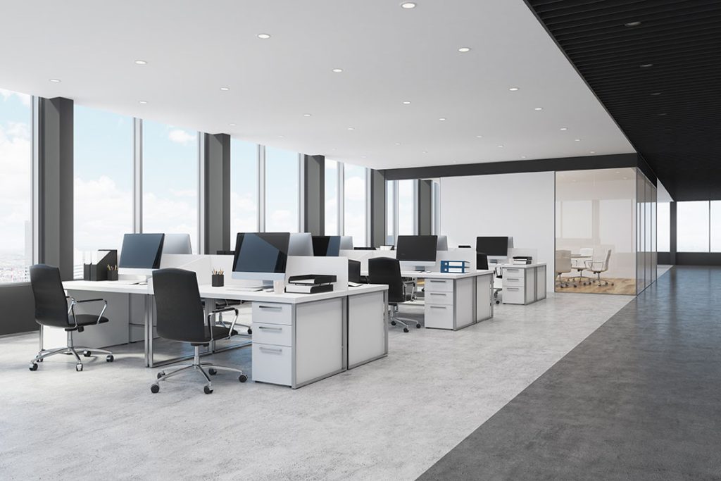 Column-Free Office Space